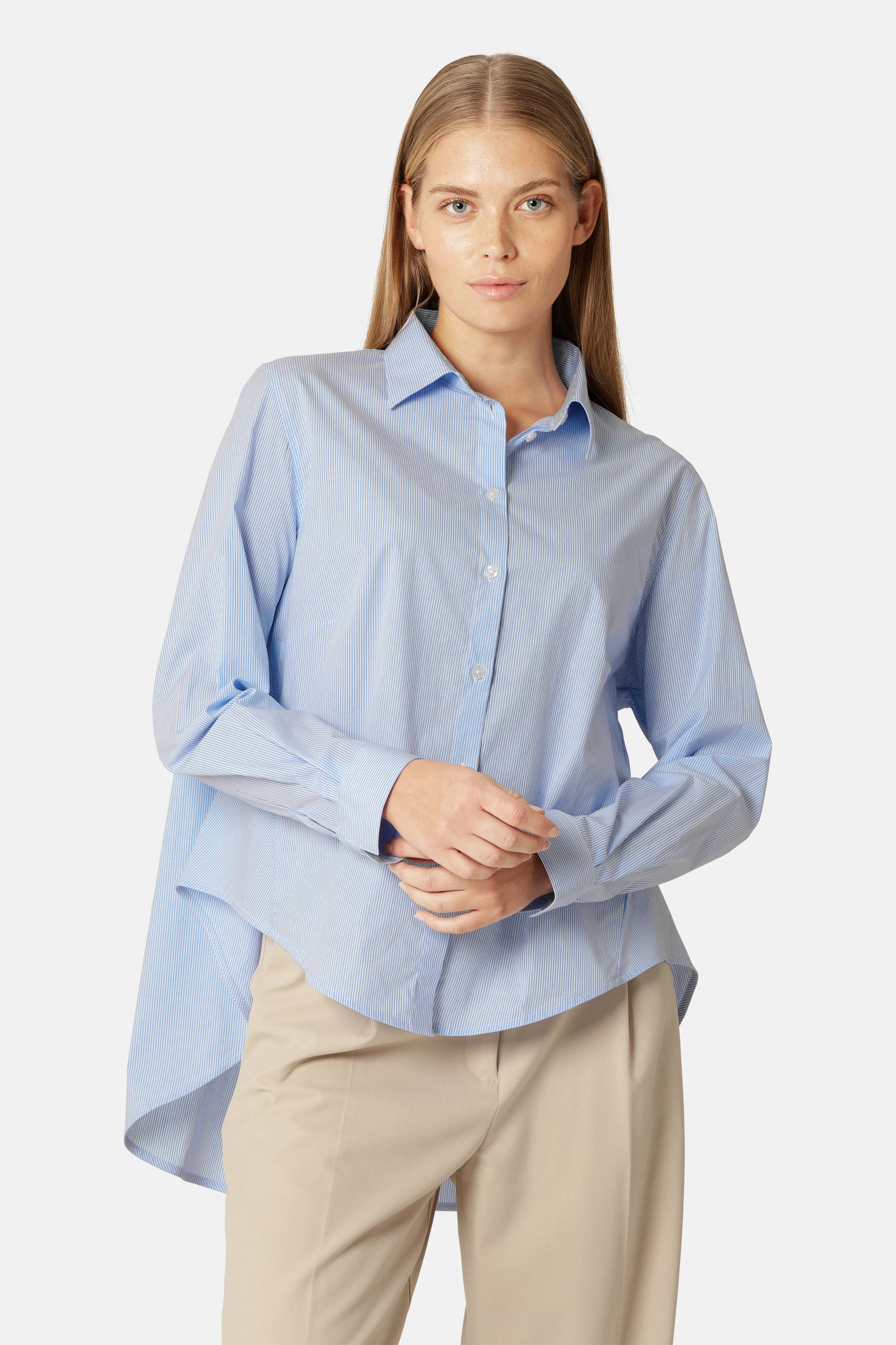 Shirt Flowy Back Stripes - Heather